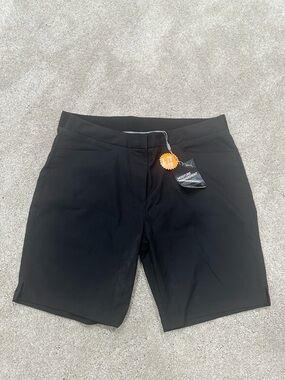 Puma Black Flat-Front Performance Shorts